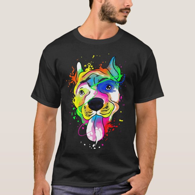 T-shirt Cadeau formidable de Pitbull Amateur de Pit Bull P (Devant)