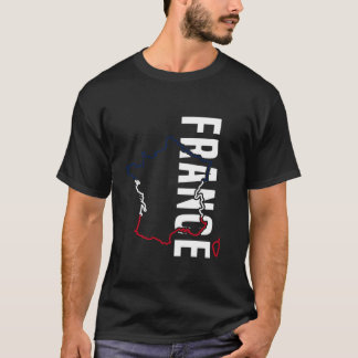 T-shirt Cadeau France Drapeau Français Tour Eiffel Frankre