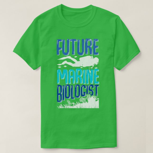 T-shirt Cadeau futur biologiste marin (Design devant)