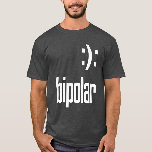 T-shirt Cadeau Geek bipolaire (Devant)