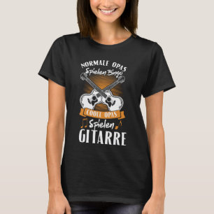 T-shirt Cadeau Grand-Père Guitare Guitariste Guitare