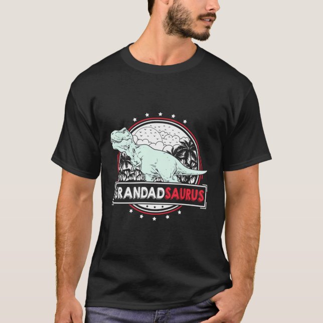 T-shirt Cadeau Grandadsaurus De Grandchildren Grand Trex (Devant)