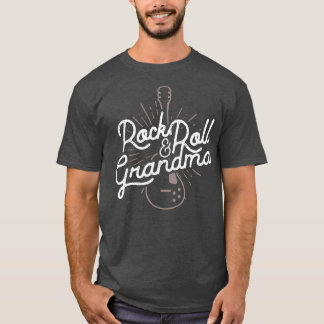 T-shirt Cadeau Grandma Rock And Roll Pour Grandmas Rocker