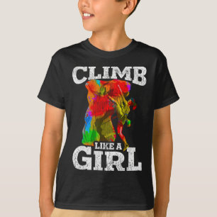 T-shirt Cadeau Grimpeur de Mur Randonnée Bouldering Escala