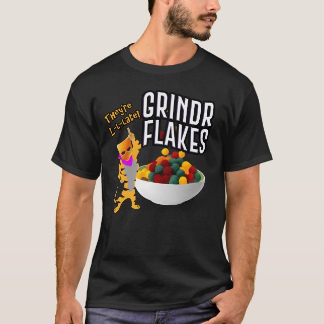 T-shirt Cadeau Grindr Flakes (Devant)