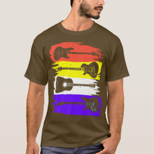 T-shirt Cadeau Guitare vintage Pour Hommes Femmes Musique