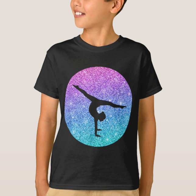 T-shirt Cadeau Gymnastique Trendy Pour Filles Ados Et Deux (Devant)