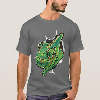 T-shirt Cadeau Herpetologue I Love My Pet Veiled Chameleon