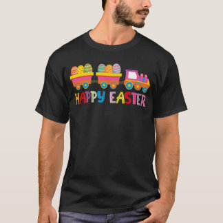 T-shirt Cadeau heureux de train d'oeufs de pâques