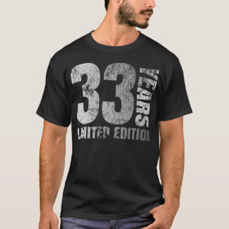 T-shirt Cadeau Homme 33 Ans Cadeau Homme 33 Cadeau Anniver