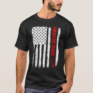 T-shirt Cadeau homme super fête des pères drapeau américai