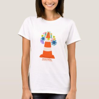 T-shirt Cadeau humoristique de Montréal cônes oranges vill