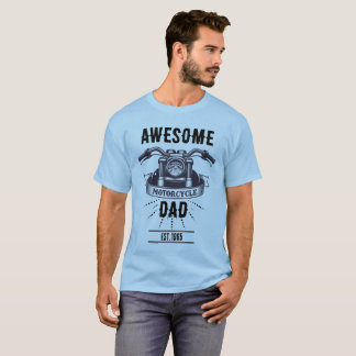T-shirt Cadeau Incroyable pour Papa Motard