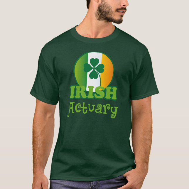 T-shirt Cadeau irlandais d'actuaire (Devant)