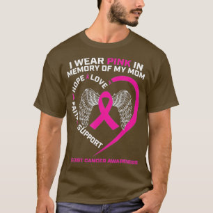 T-shirt Cadeau Je Porte Du Rose En Mémoire De Ma Maman Can