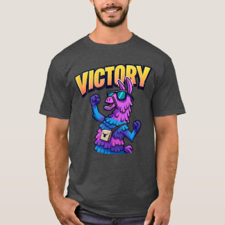 T-shirt Cadeau Lama de victoire de jeu