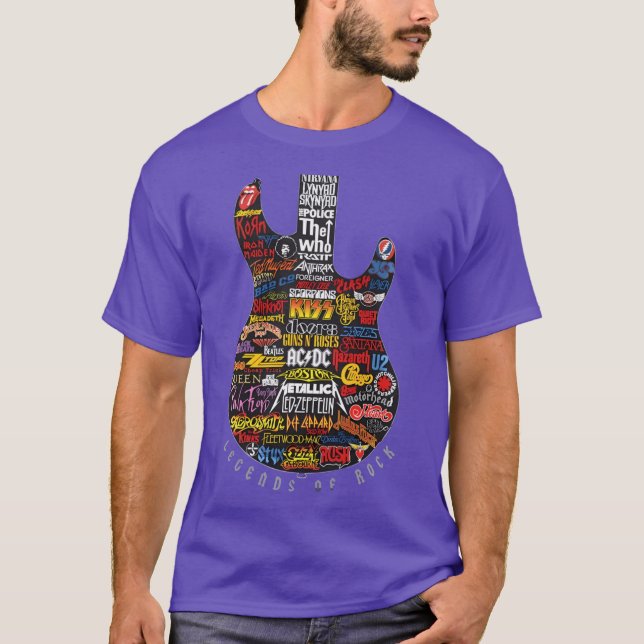 T-shirt Cadeau Legends Of Rock (Devant)