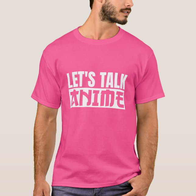T-shirt Cadeau Letsalk Anime (Devant)