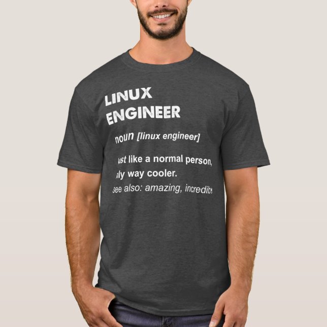 T-shirt Cadeau Linu Engineer (Devant)