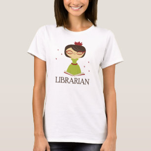 T-shirt Cadeau livresque de bibliothèque de bibliothécaire