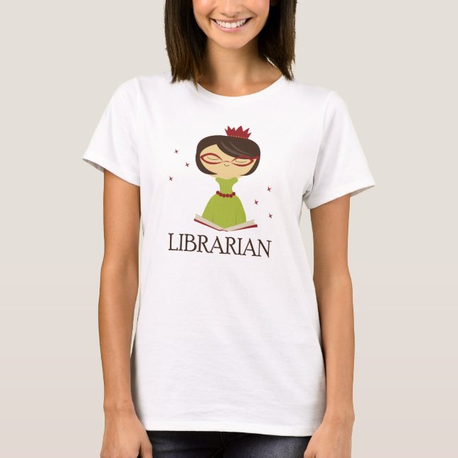 T-shirt Cadeau livresque de bibliothèque de bibliothécaire (Devant)