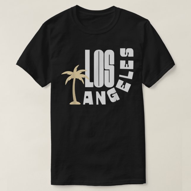 T-shirt Cadeau Los Angeles J'aime LA Californie Souvenir V (Design devant)