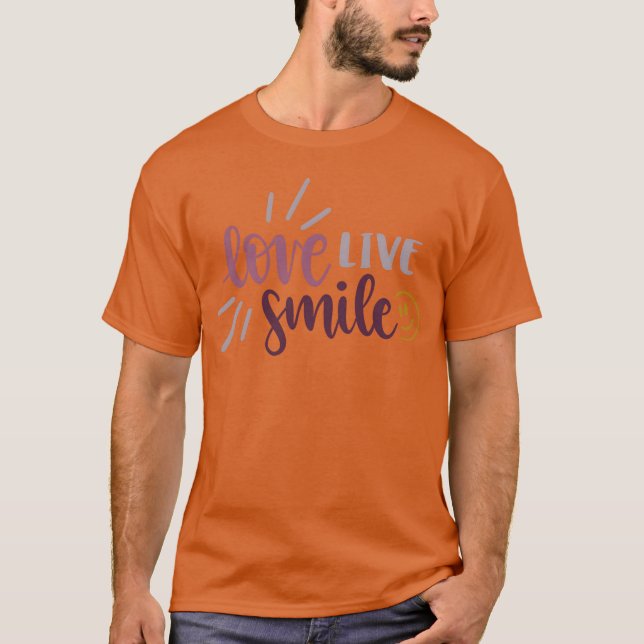 T-shirt Cadeau Love Live Smile (Devant)