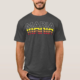 T-shirt Cadeau Maria prénom drôle vintage coucher de solei