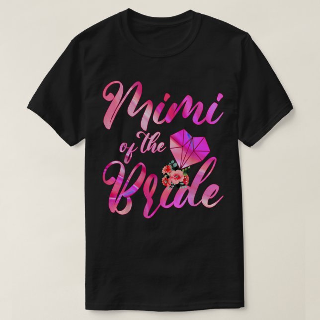 T-shirt Cadeau mariage Pour Grand-Mère De Mariée Mimi Du B (Design devant)