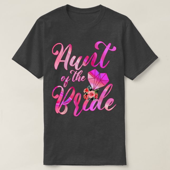 T-shirt Cadeau mariage Pour La Tante De La Tante De Mariée (Design devant)