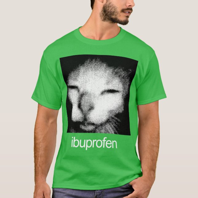 T-shirt Cadeau mème de chat Ibuprofène rétro (Devant)