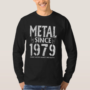 T-shirt Cadeau métallique Anniversaire Vintage 1979