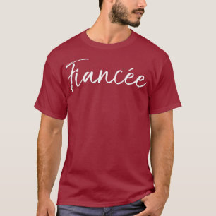 T-shirt Cadeau mignon de fête de fiançailles pour femmes f