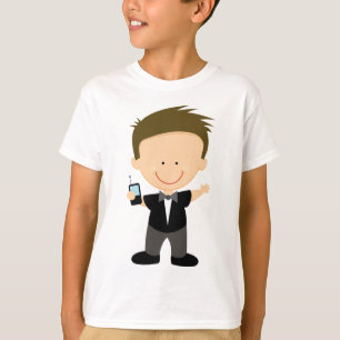 T-shirt Cadeau mignon de tee - shirt d'enfants d'espion