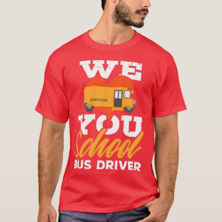 T-shirt Cadeau mignon pour chauffeur de bus scolaire