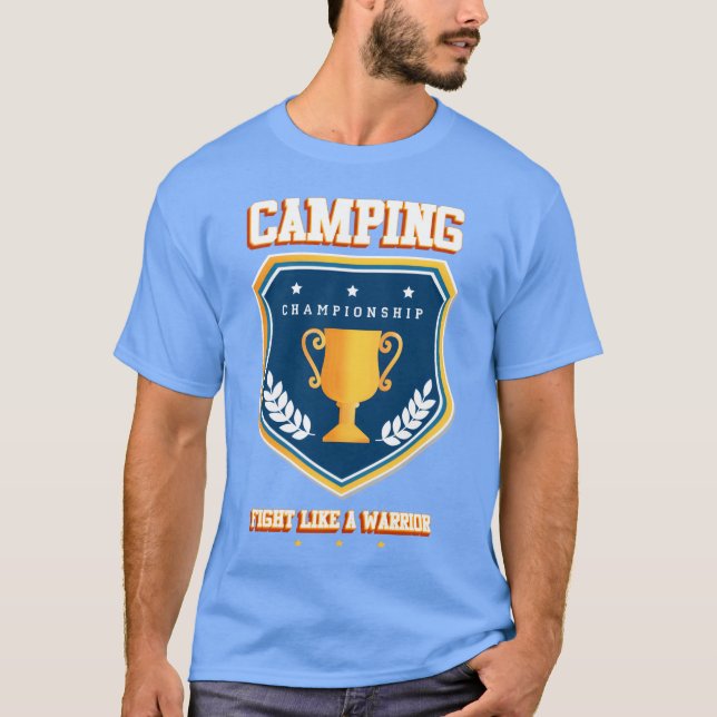 T-shirt Cadeau mignon pour fille de camping (Devant)
