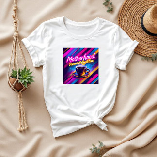 T-shirt Cadeau mignon pour maman | La maternité et le café