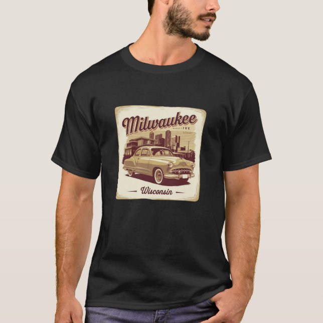 T-shirt Cadeau Milwaukee Wisconsin (Devant)