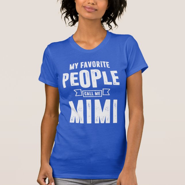 T-shirt Cadeau Mimi favori (Devant)