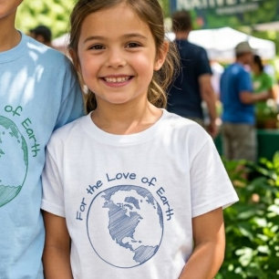 T-shirt Cadeau minimal éco pour les enfants qui aiment la 