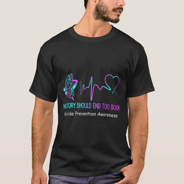 T-shirt Cadeau Mois de la sensibilisation à la prévention  (Devant)