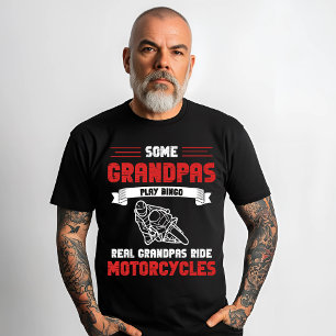 T-shirt Cadeau moto grand-père vélo cadeau
