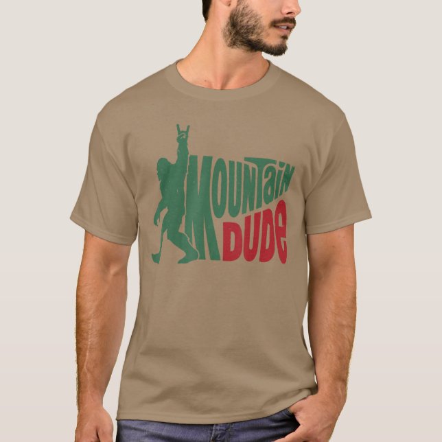 T-shirt Cadeau Mountain Dude (Devant)