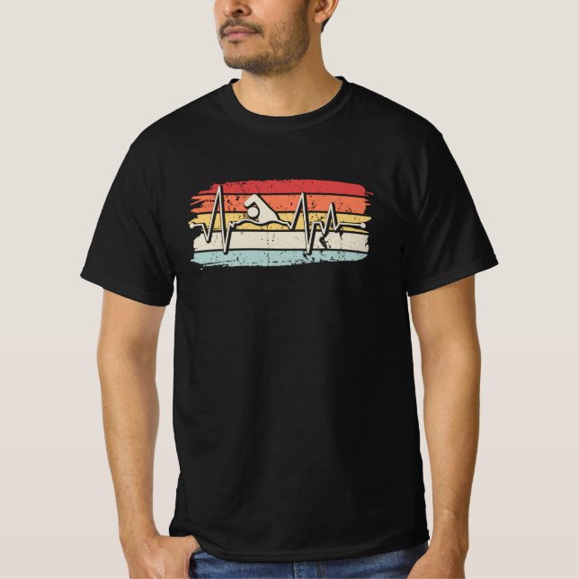 T-shirt Cadeau Nageur Natation (Devant)
