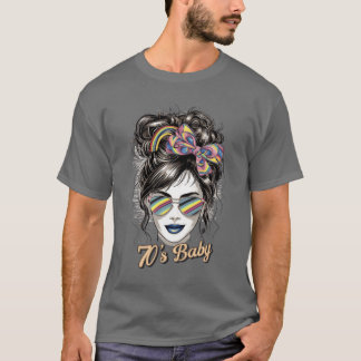 T-shirt Cadeau né dans les années 70