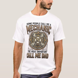 T-shirt Cadeau Papa Mécanicien Vintage Outil Papa Concepti