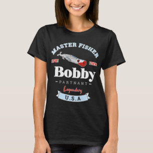 T-SHIRT CADEAU PÊCHEUR ANNIVERSAIRE BOBBY