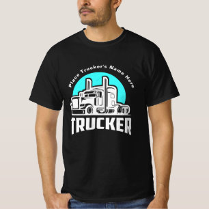 T-shirt cadeau personnalisé de camionneur