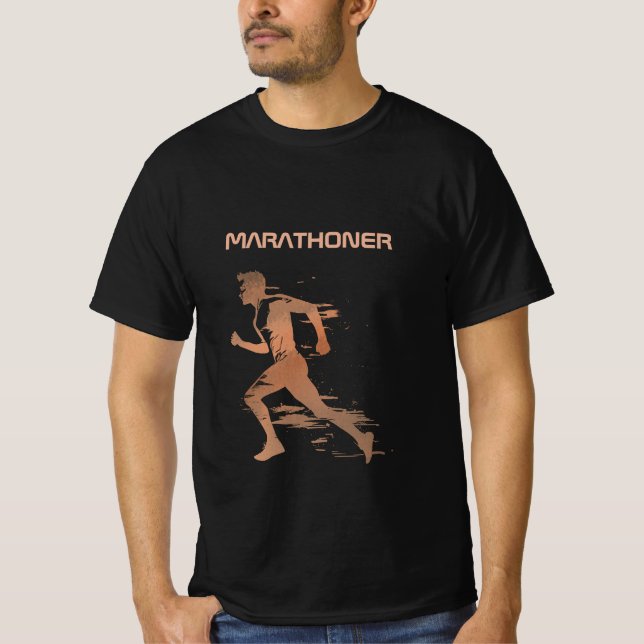 T-shirt Cadeau personnalisé de coureur de marathon (Devant)