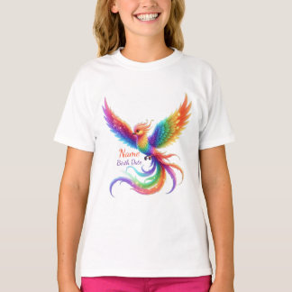 T-shirt Cadeau personnalisé de naissance au nom du phénix 